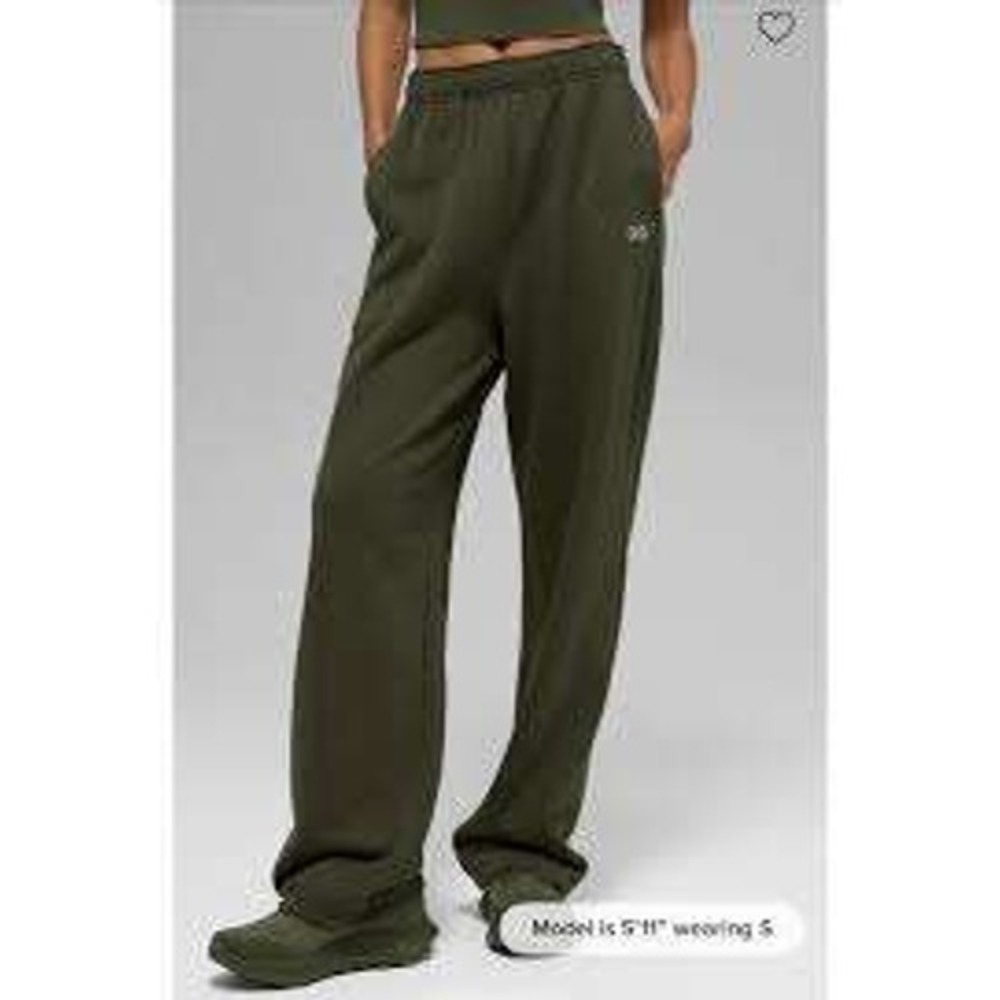 Alo Yoga NEW Dark Olive Green Accolade Straight Leg Sweatpants XXL